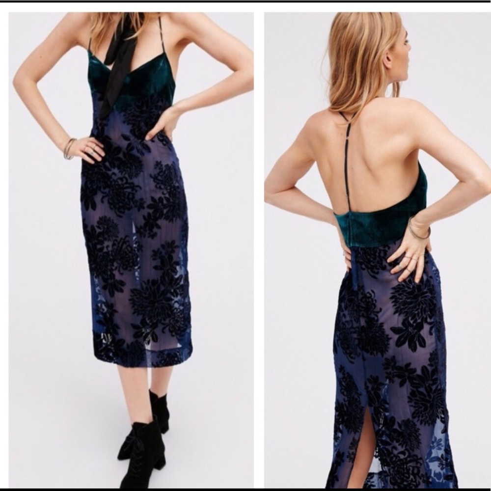 Free People Velvet Slip Dress